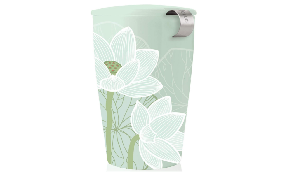 tea forte cup green floral