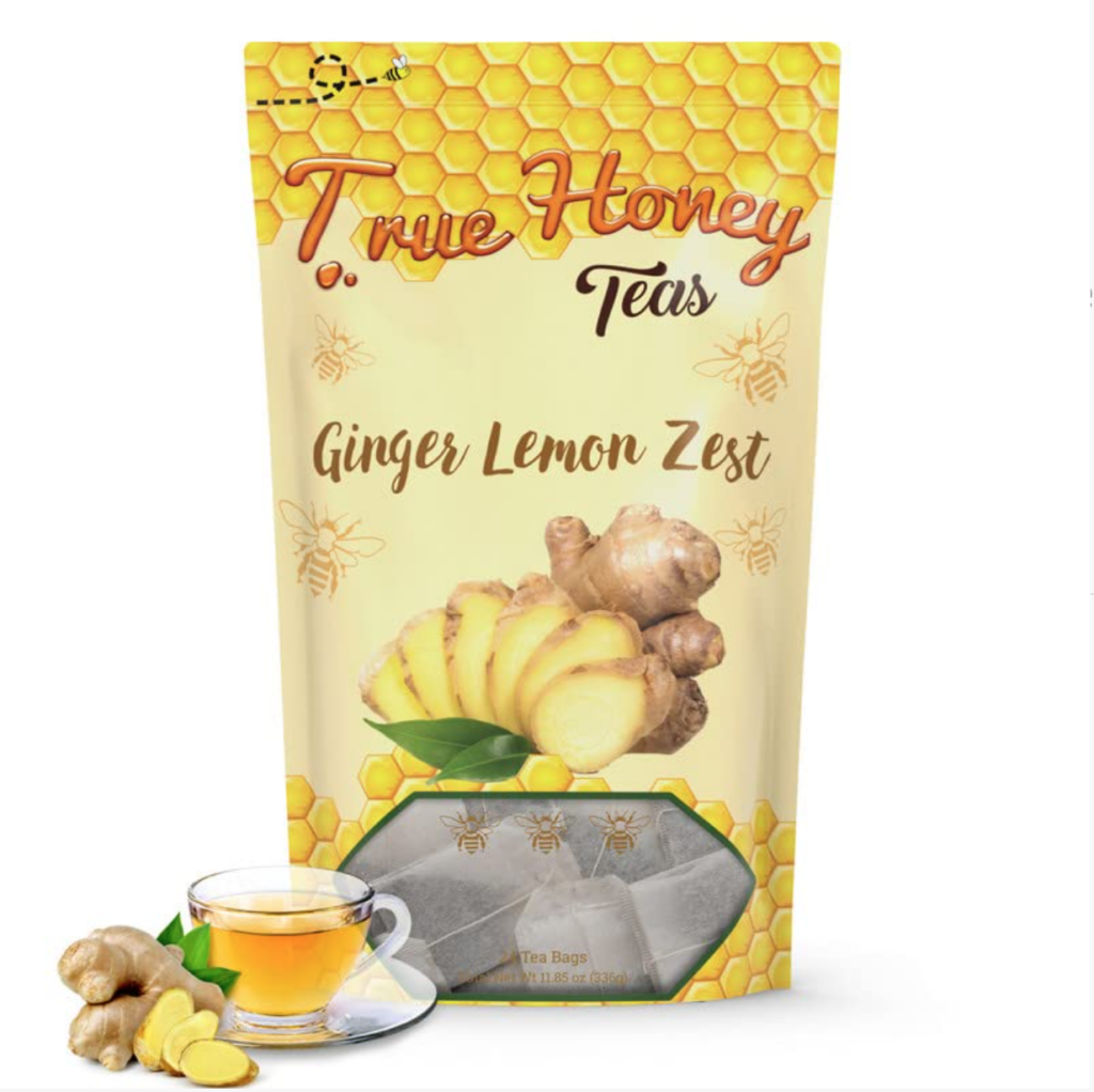 true honey tea ginger lemon