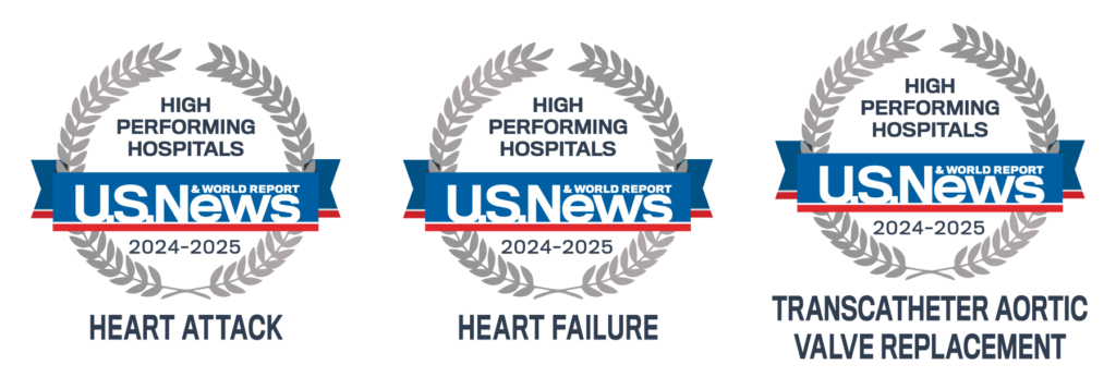 US News & World Report cardiology badges 2024-2025
