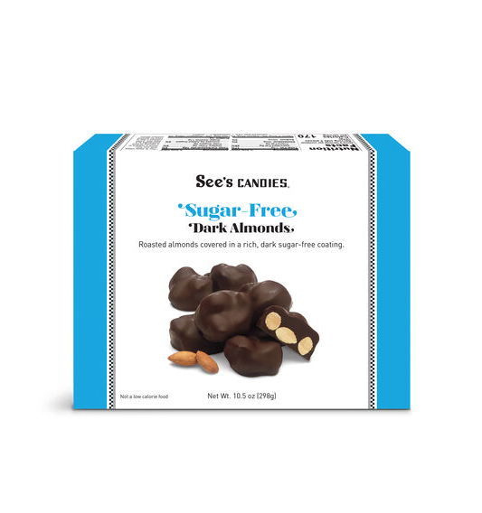 see's candy - sugar free dark almonds