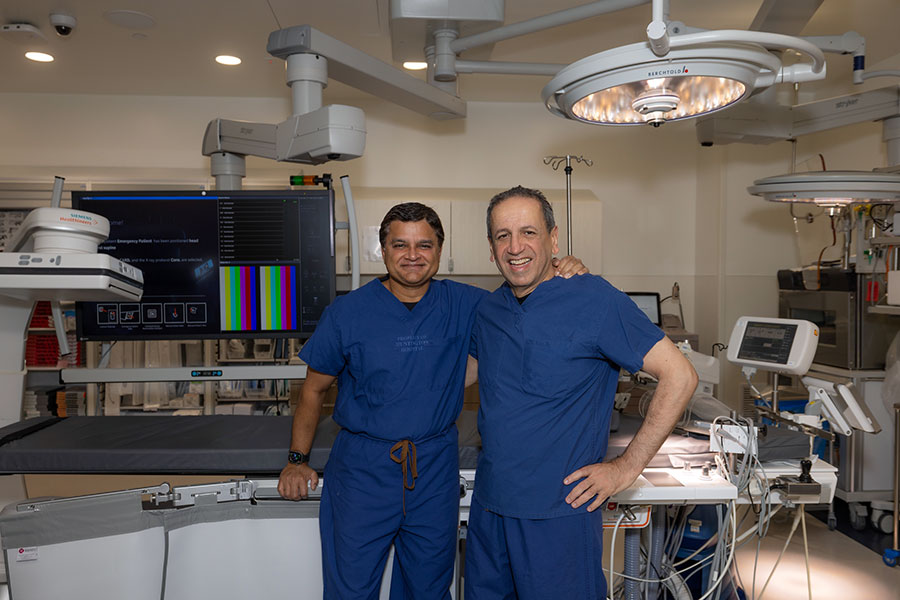  Alex Durairaj, MD, medical director, cardiovascular services, and Mayer Rashtian, MD, cardiologist.