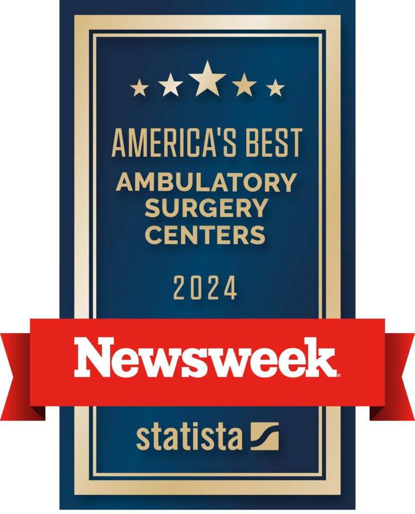 Newsweek badge for America's Best Ambulatory Surgery Centers 2024