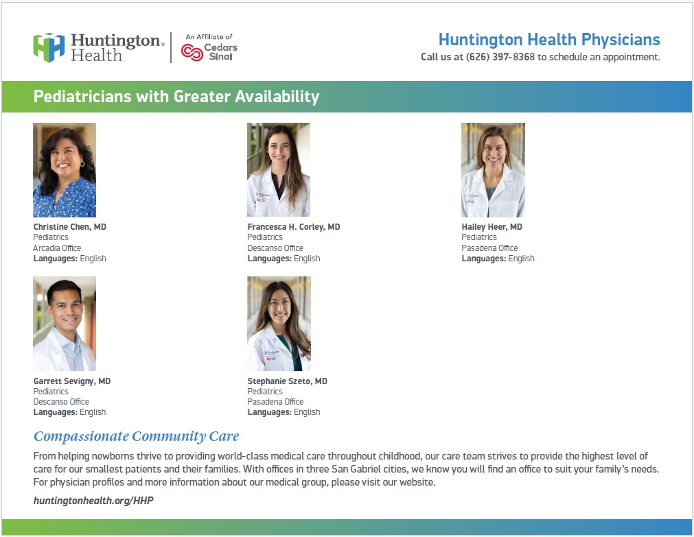 Pediatricians with greater availability