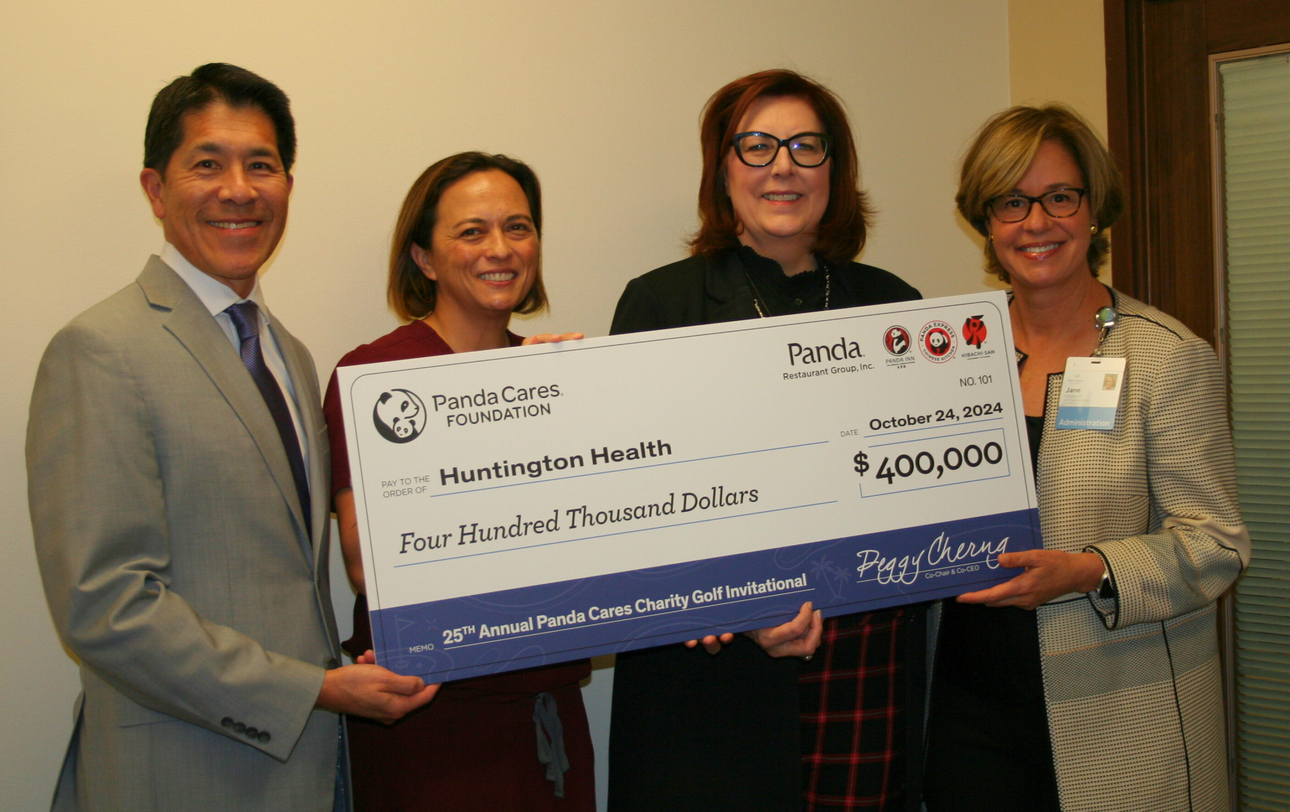 Panda Cares Foundation Donates $400,000 to Support Neonatal Intensive Care Unit (NICU) and Pediatric Care at Huntington Hospital